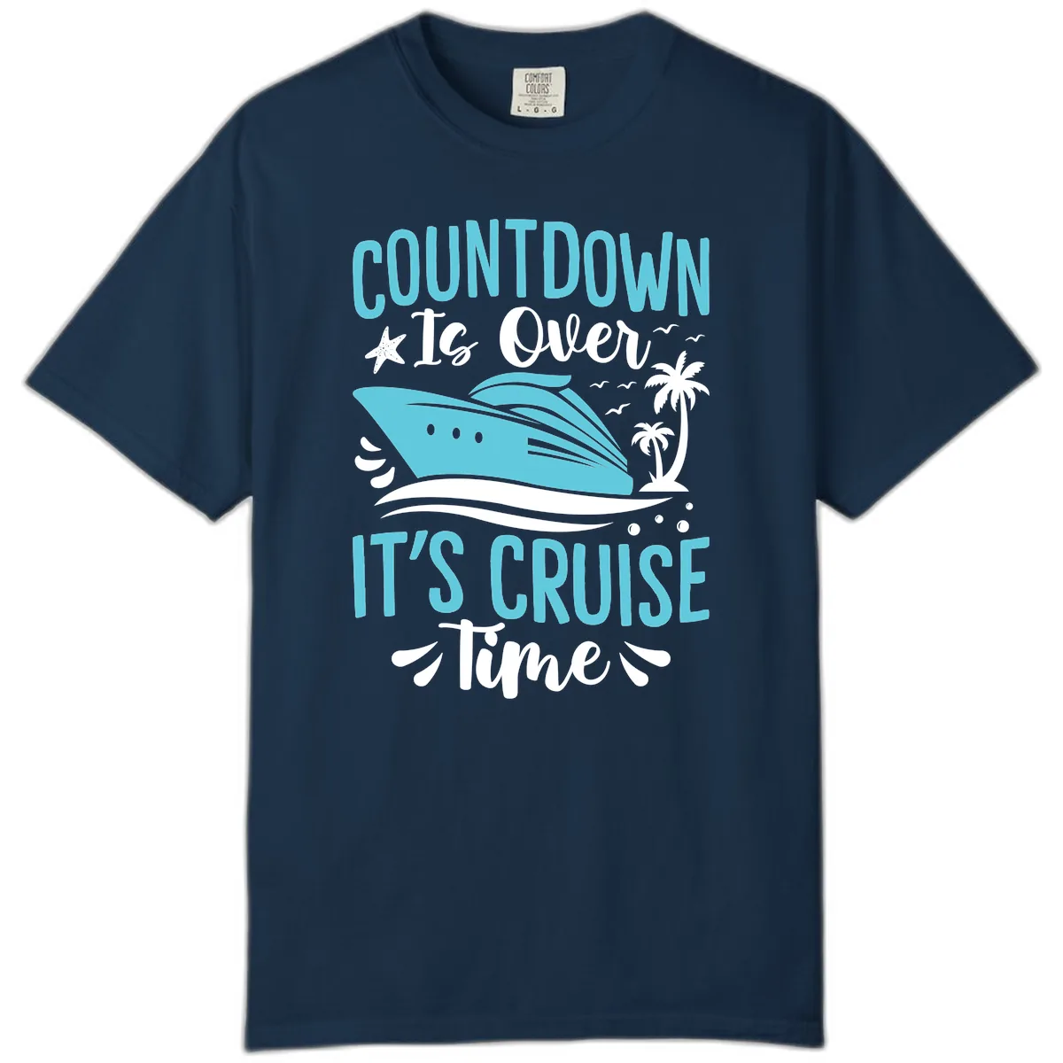 Countdown Is Over Cruise Time Comfort Color in True Navy