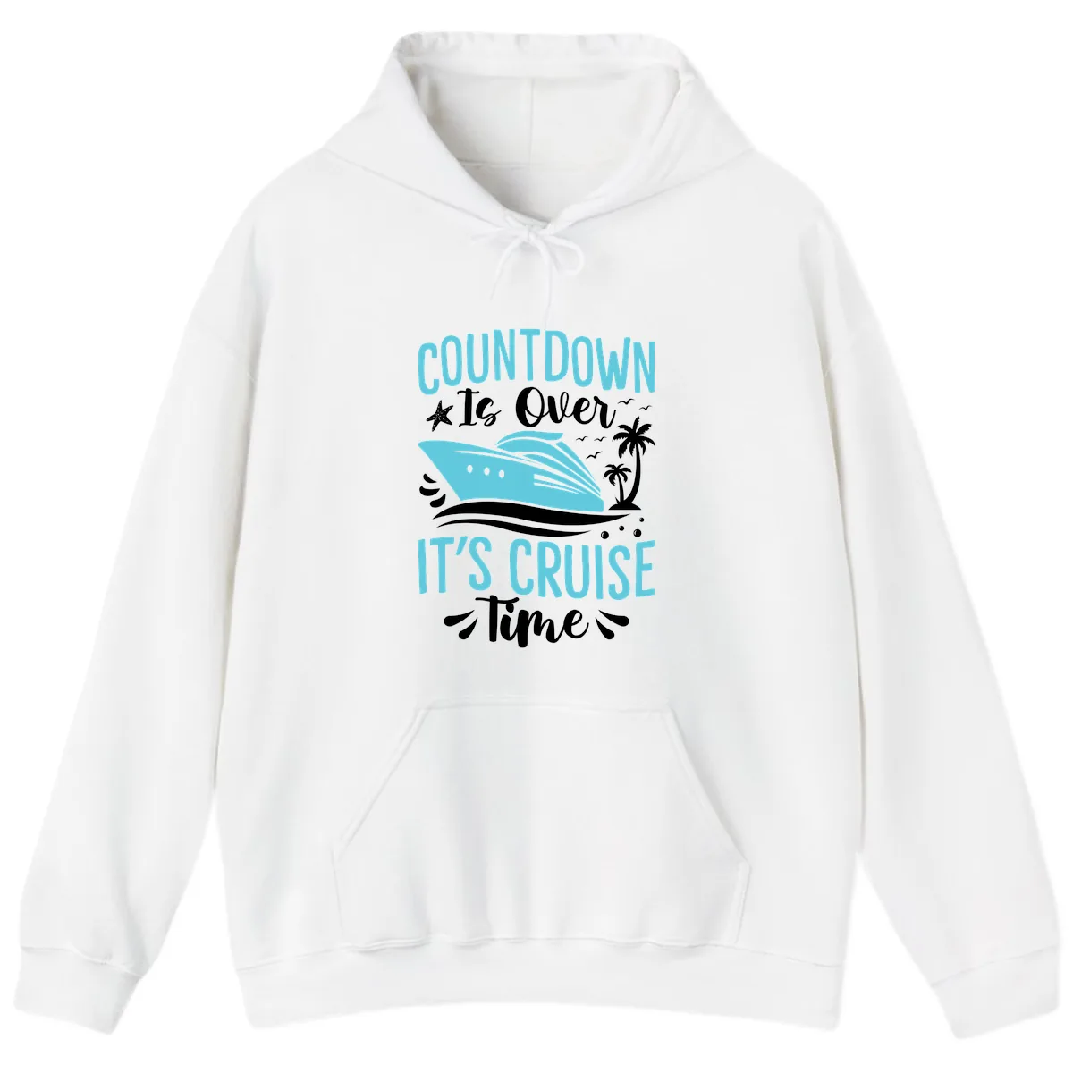 Countdown Is Over Cruise Time Hoodie in White