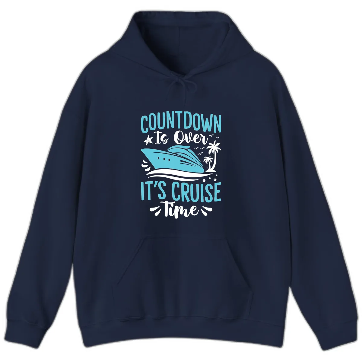 Countdown Is Over Cruise Time Hoodie in Navy