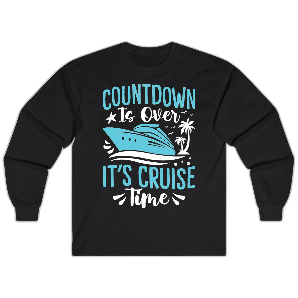 Countdown Is Over Cruise Time Long Sleeve in Black