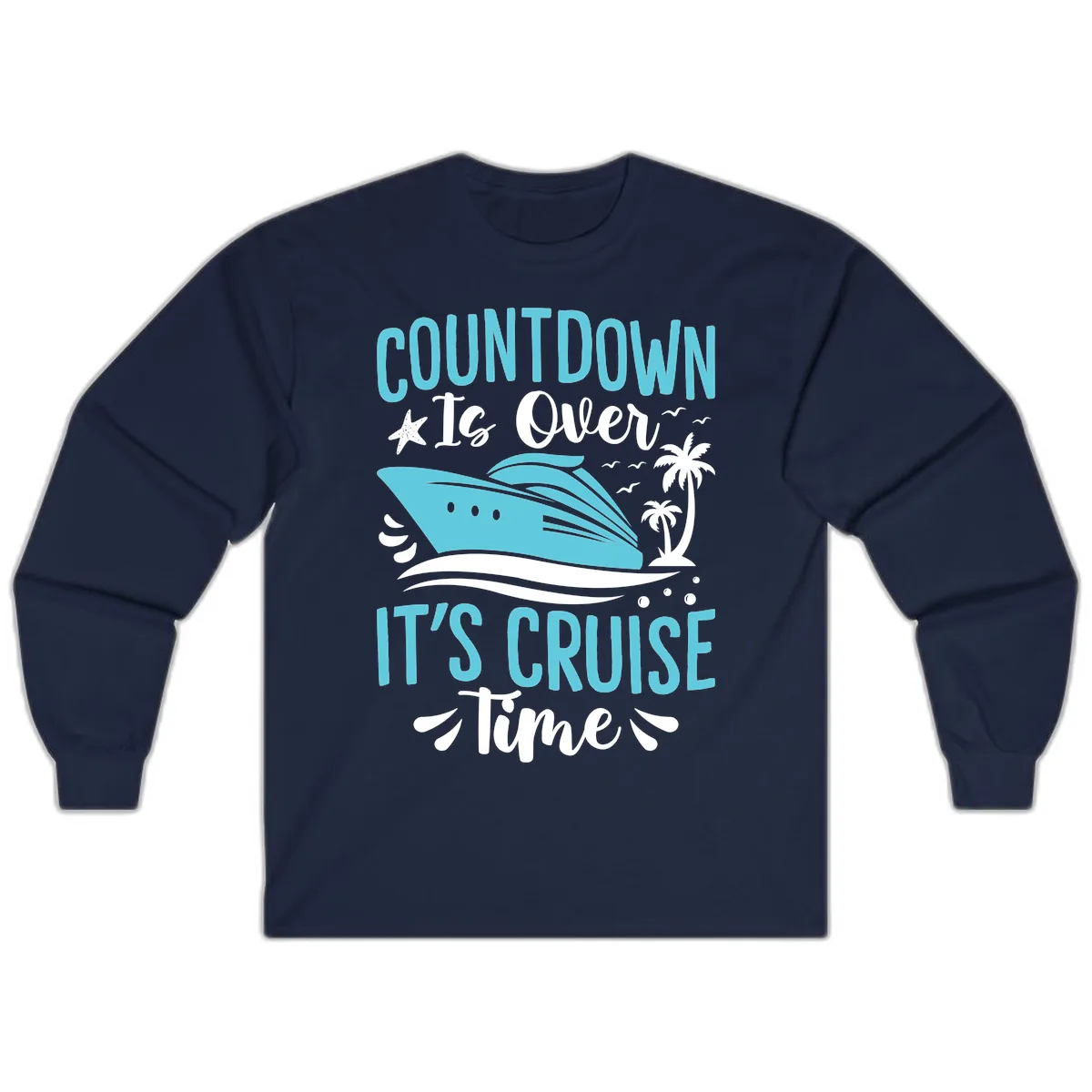 Countdown Is Over Cruise Time Long Sleeve in Navy