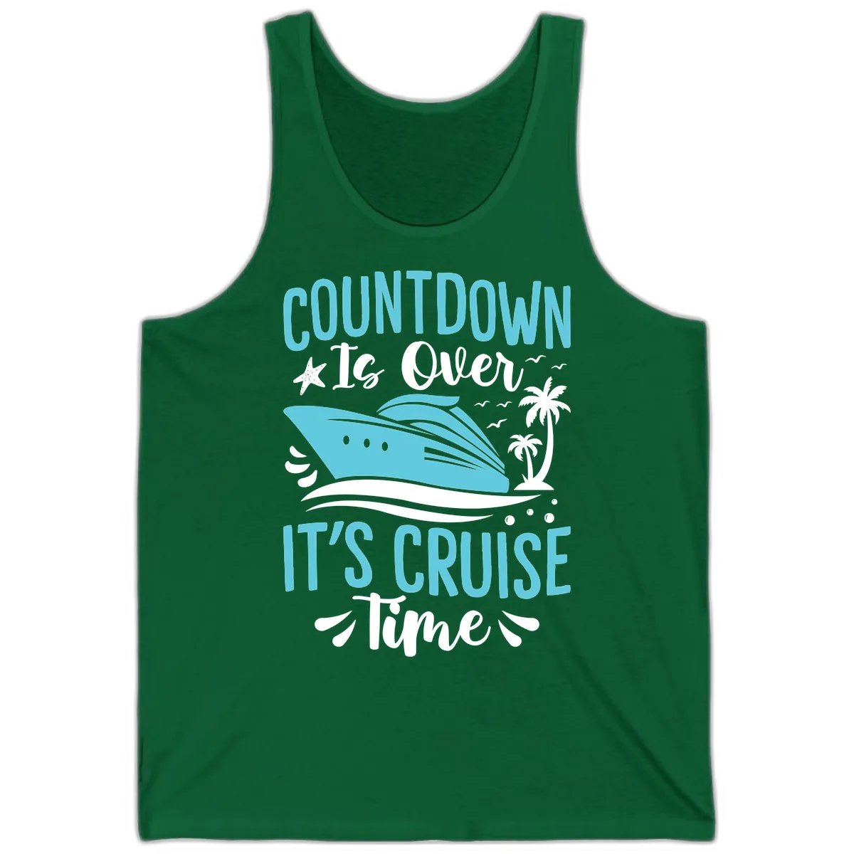 Countdown Is Over Cruise Time Tank in Kelly