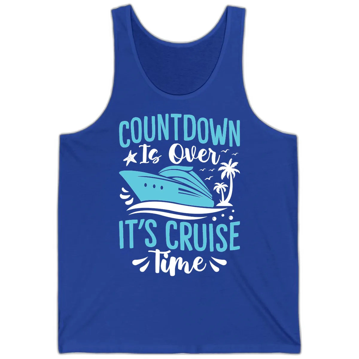 Countdown Is Over Cruise Time Tank in True Royal