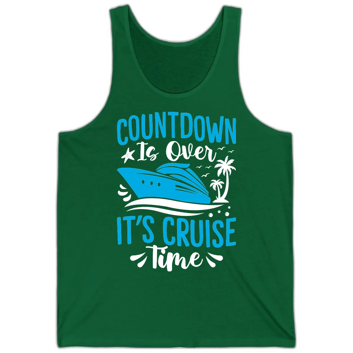 Countdown Is Over It's Cruise Time Tank in Kelly