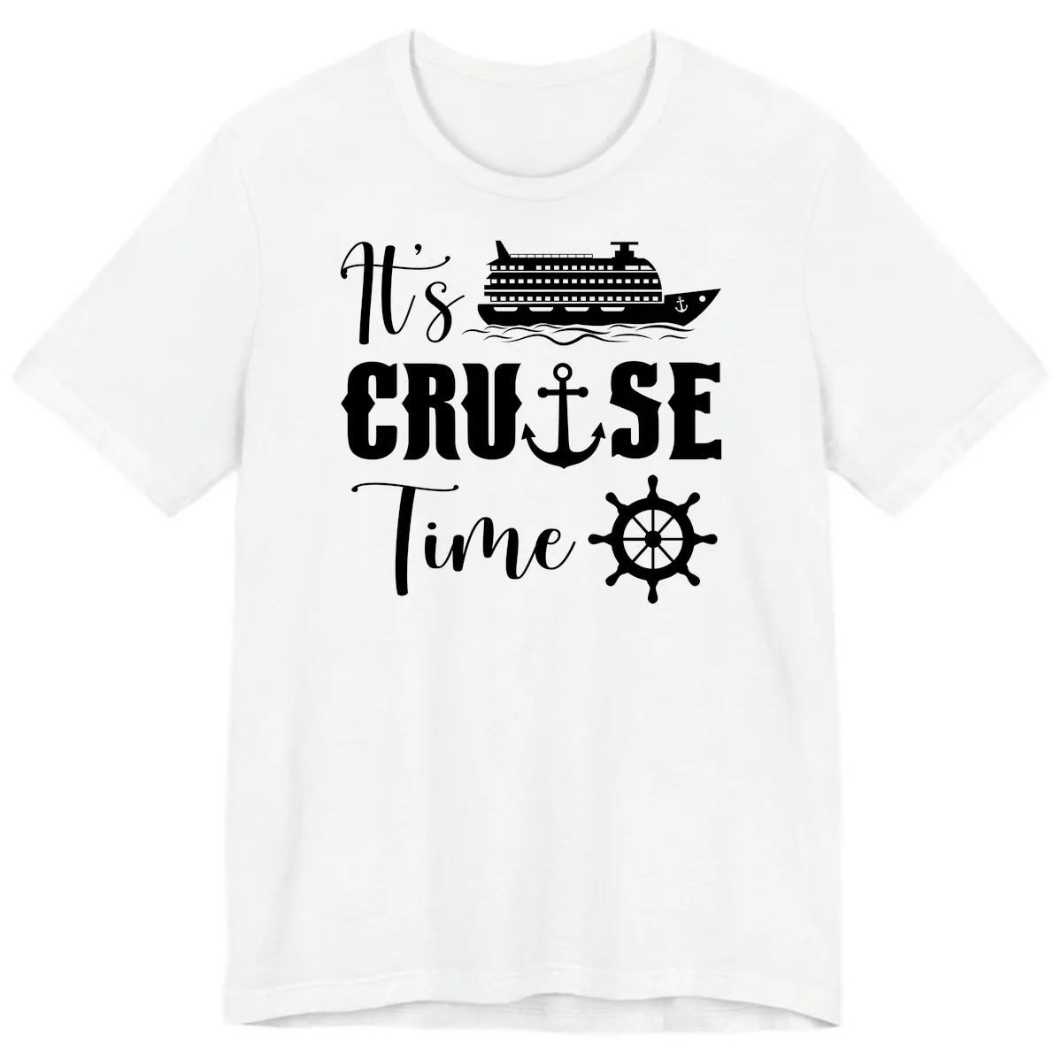 It's Cruise Time Graphic Premium T-Shirt in White