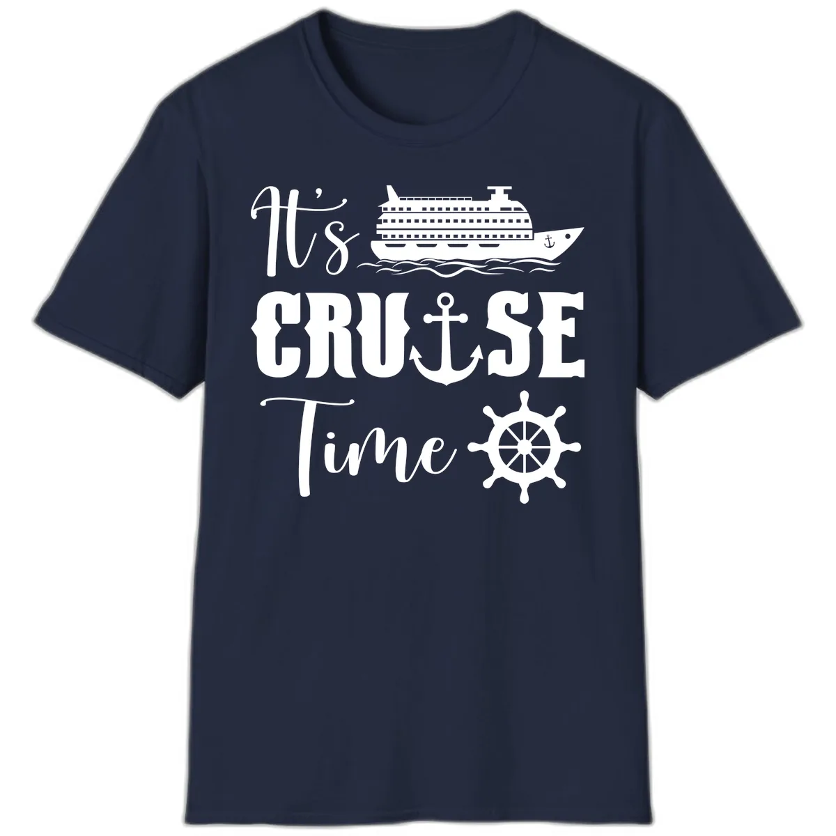 It's Cruise Time Graphic T-Shirt in Navy