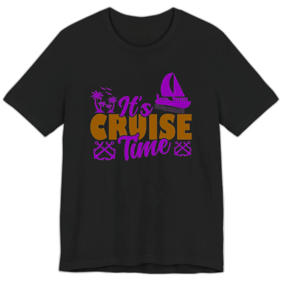 It's Cruise Time Vacation Apparel Premium T-Shirt in Black