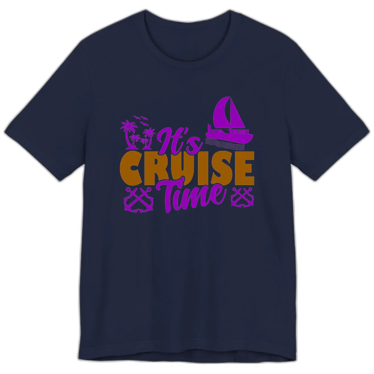 It's Cruise Time Vacation Apparel Premium T-Shirt in Navy