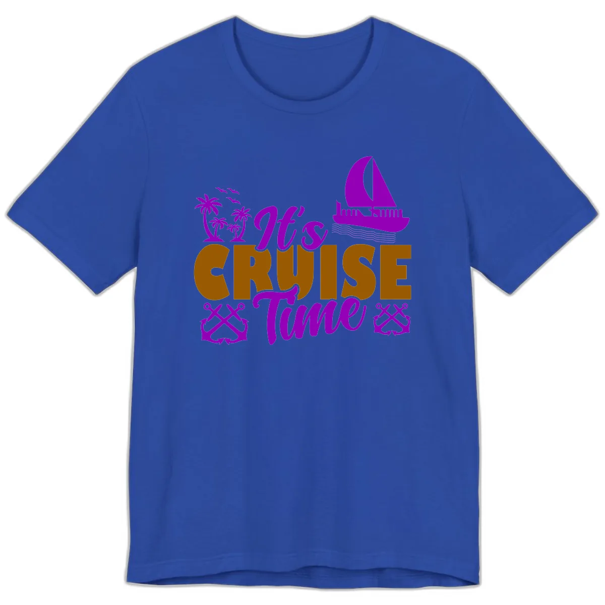 It's Cruise Time Vacation Apparel Premium T-Shirt in True Royal