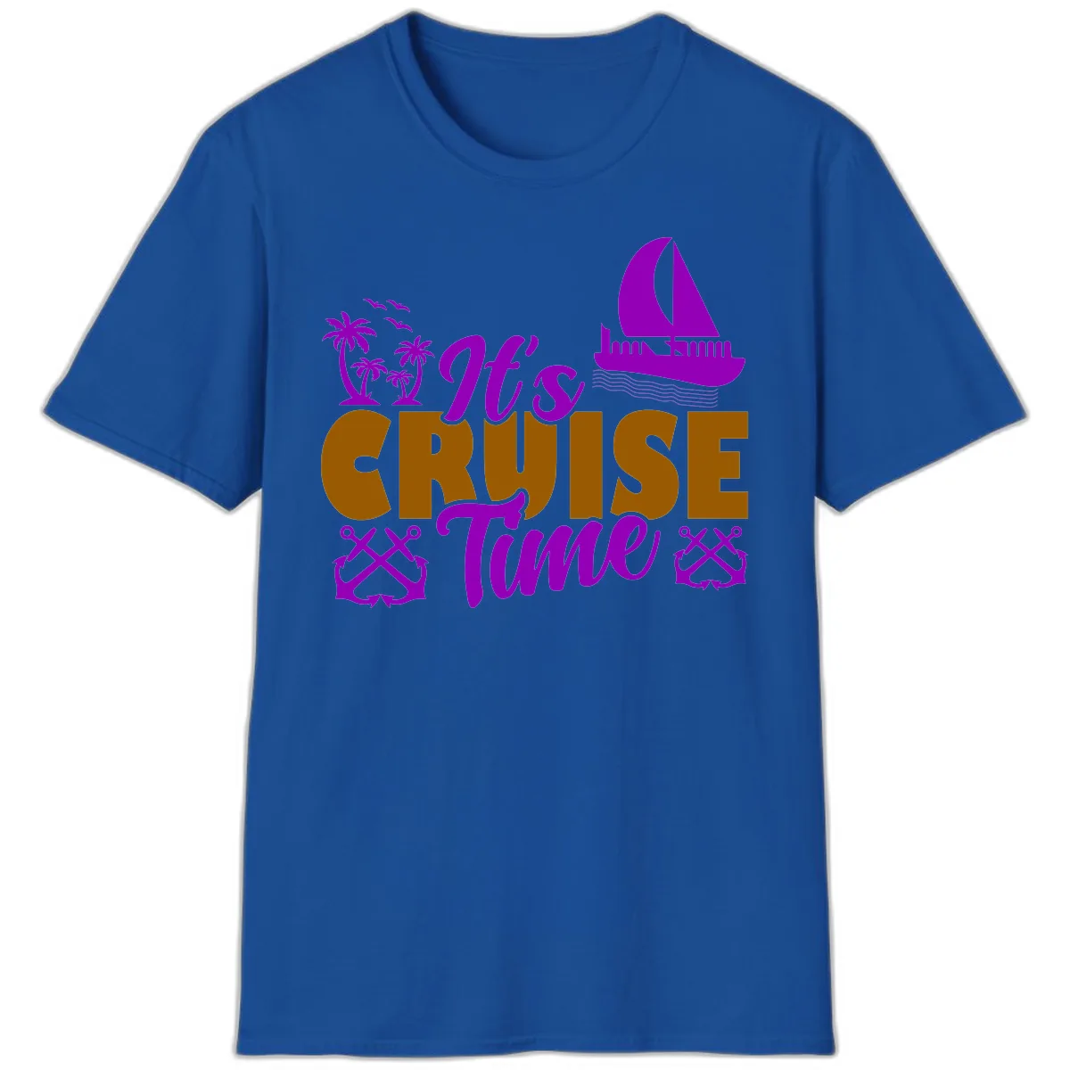 It's Cruise Time Vacation Apparel T-Shirt in Royal