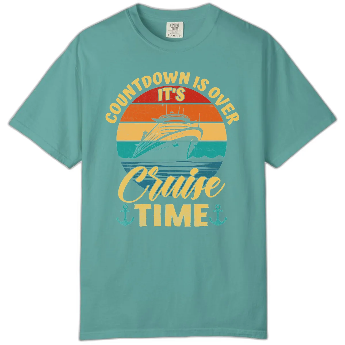 Countdown Is Over Cruise Time Comfort Color in Seafoam