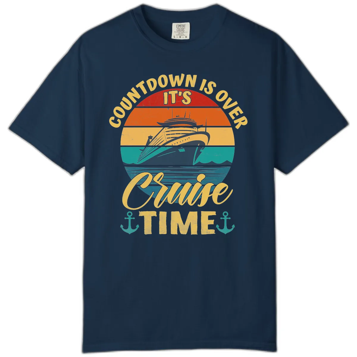 Countdown Is Over Cruise Time Comfort Color in True Navy