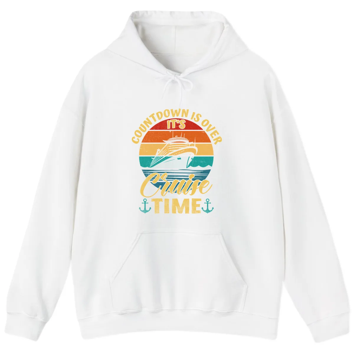 Countdown Is Over Cruise Time Hoodie in White