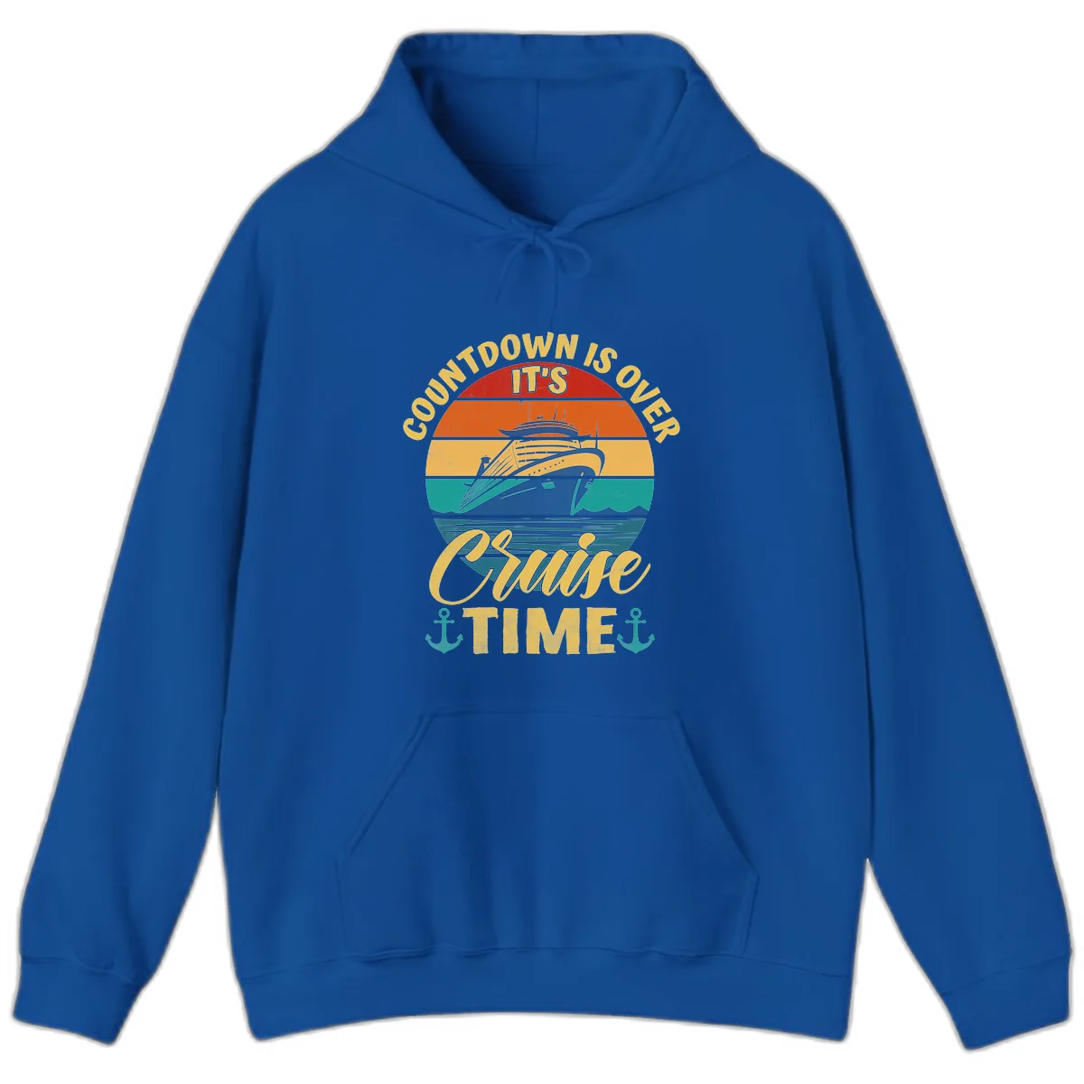 Countdown Is Over Cruise Time Hoodie in Royal