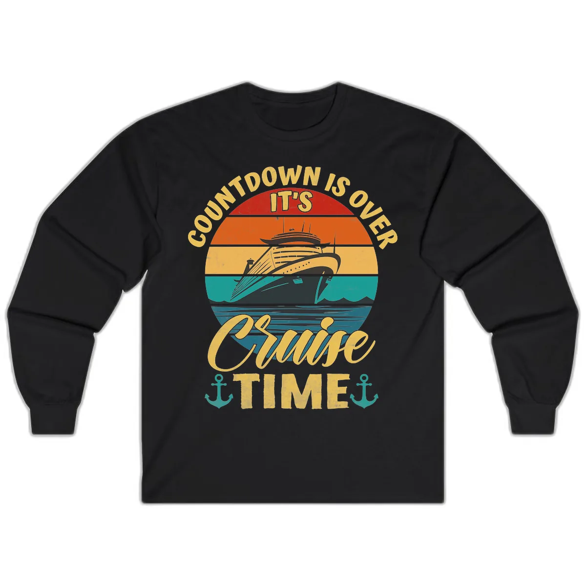 Countdown Is Over Cruise Time Long Sleeve in Black