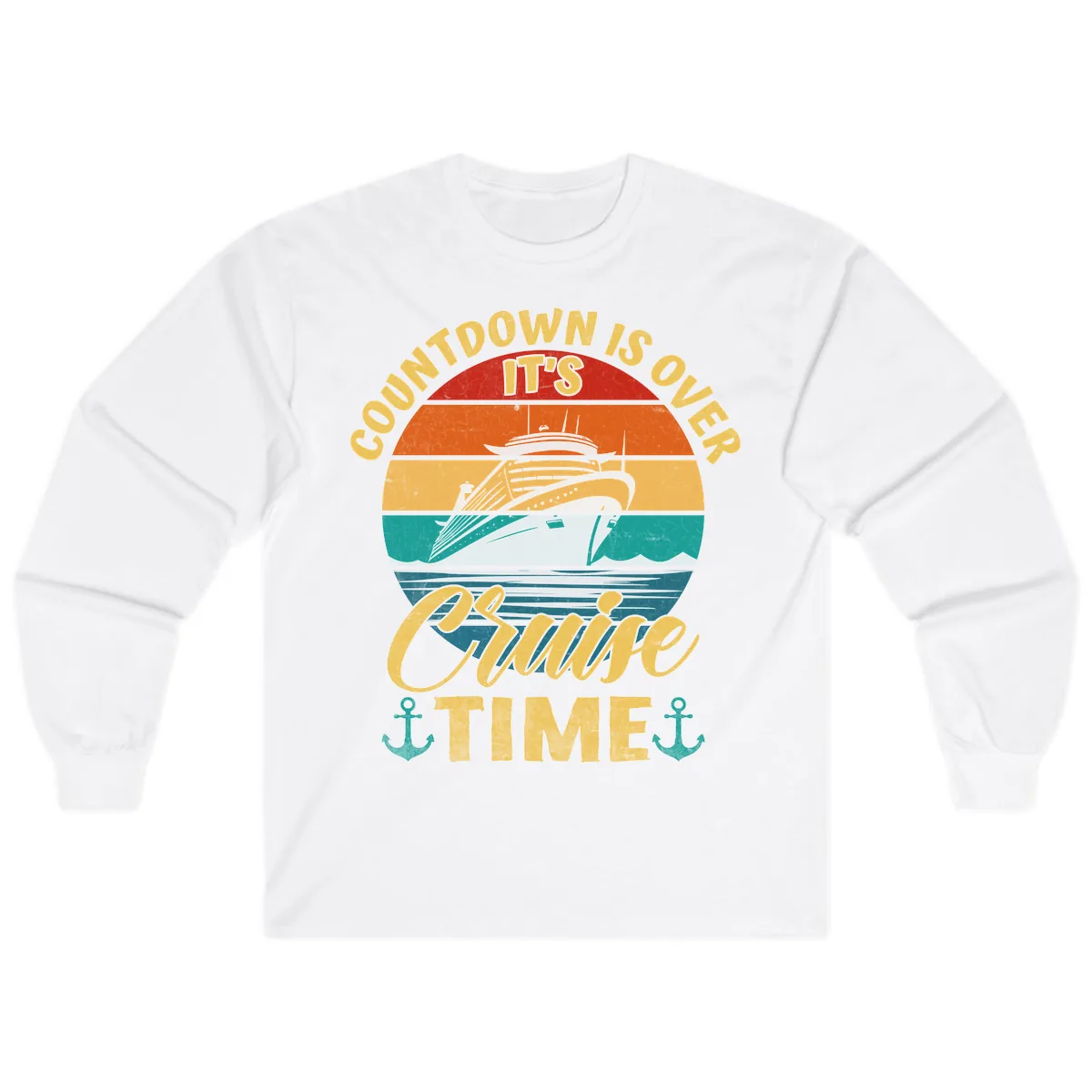 Countdown Is Over Cruise Time Long Sleeve in White