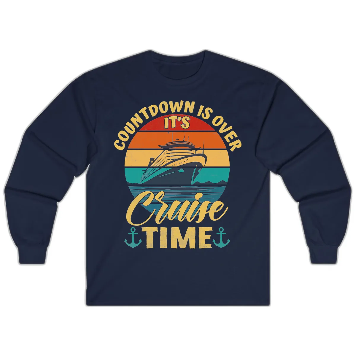 Countdown Is Over Cruise Time Long Sleeve in Navy