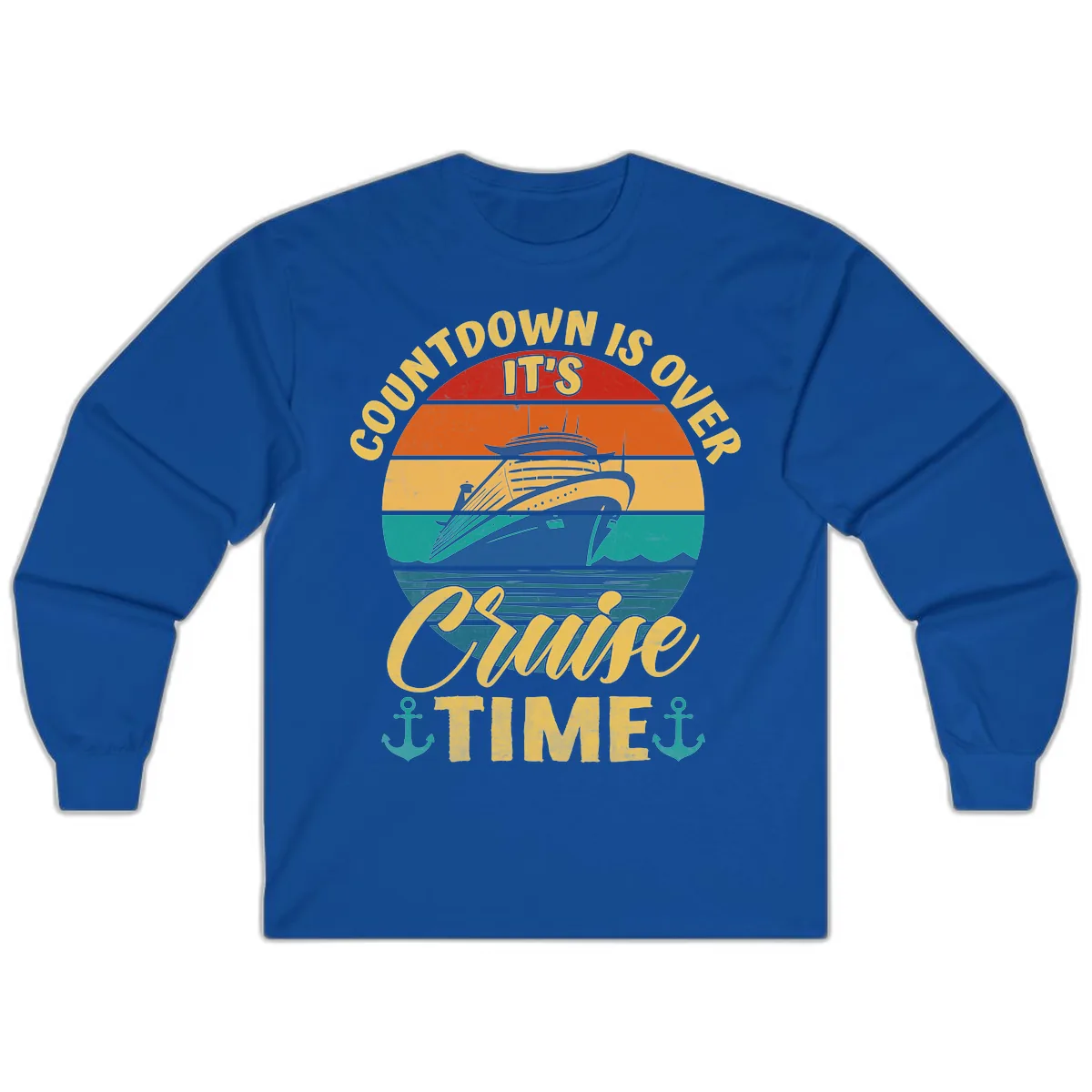 Countdown Is Over Cruise Time Long Sleeve in Royal