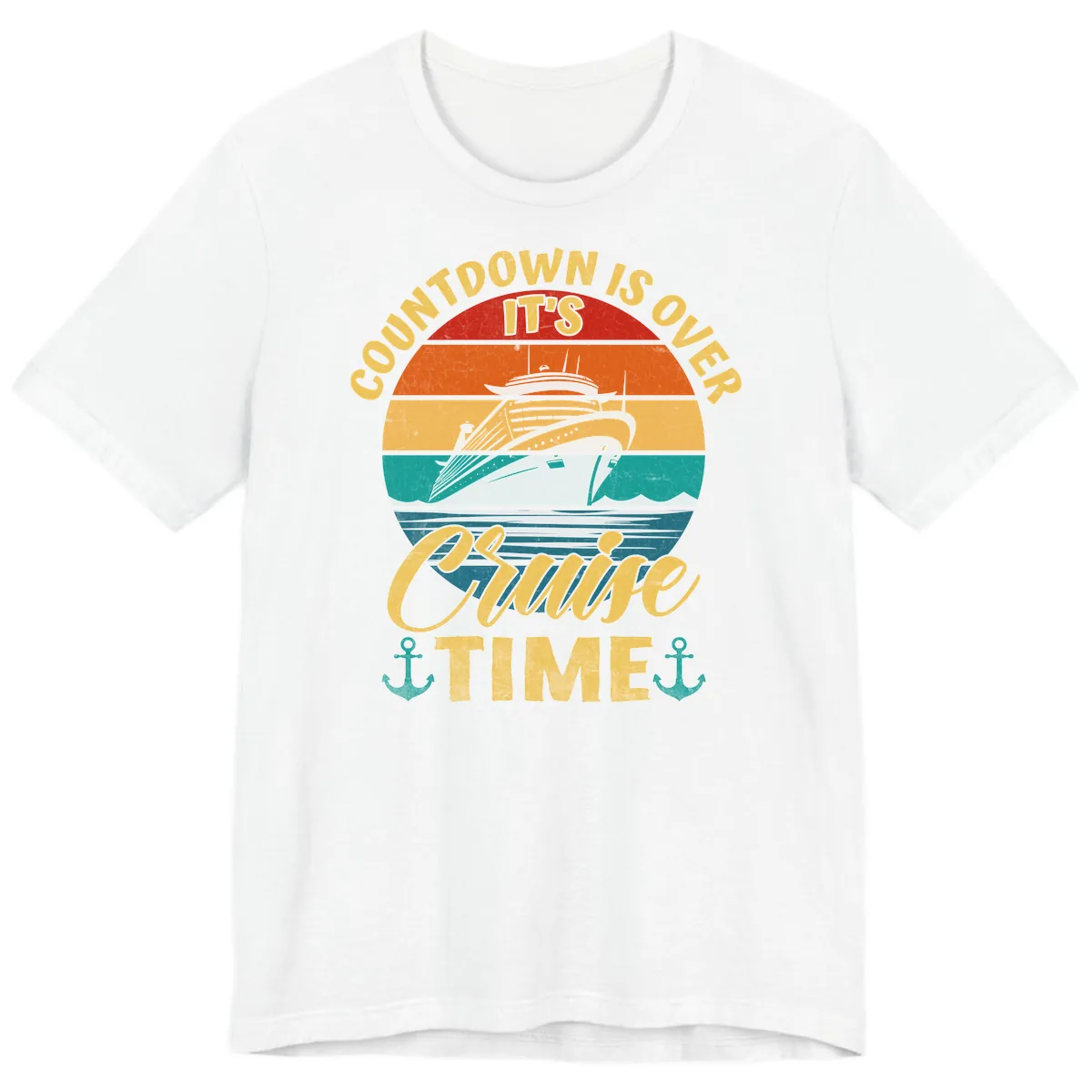 Countdown Is Over Cruise Time Premium T-Shirt in White