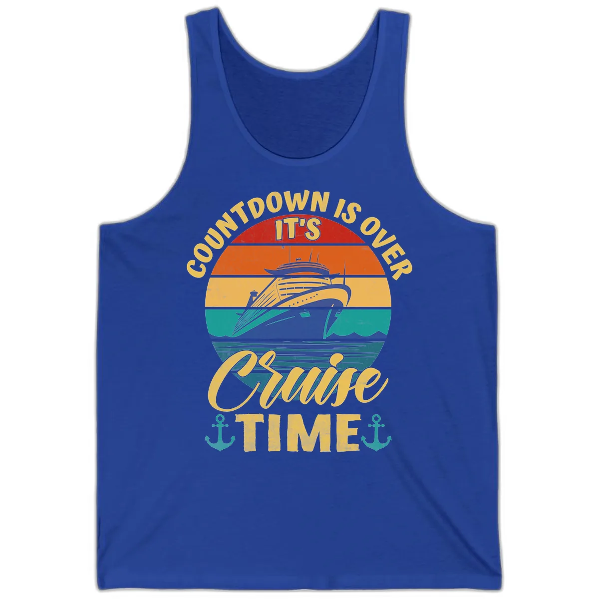 Countdown Is Over Cruise Time Tank in True Royal