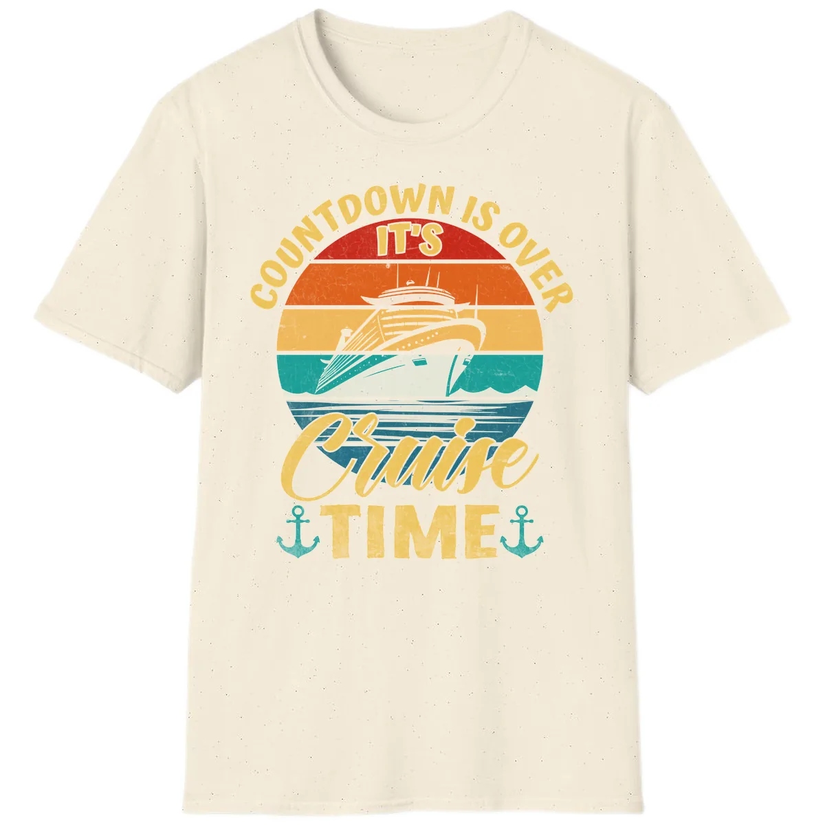 Countdown Is Over Cruise Time T-Shirt in Natural