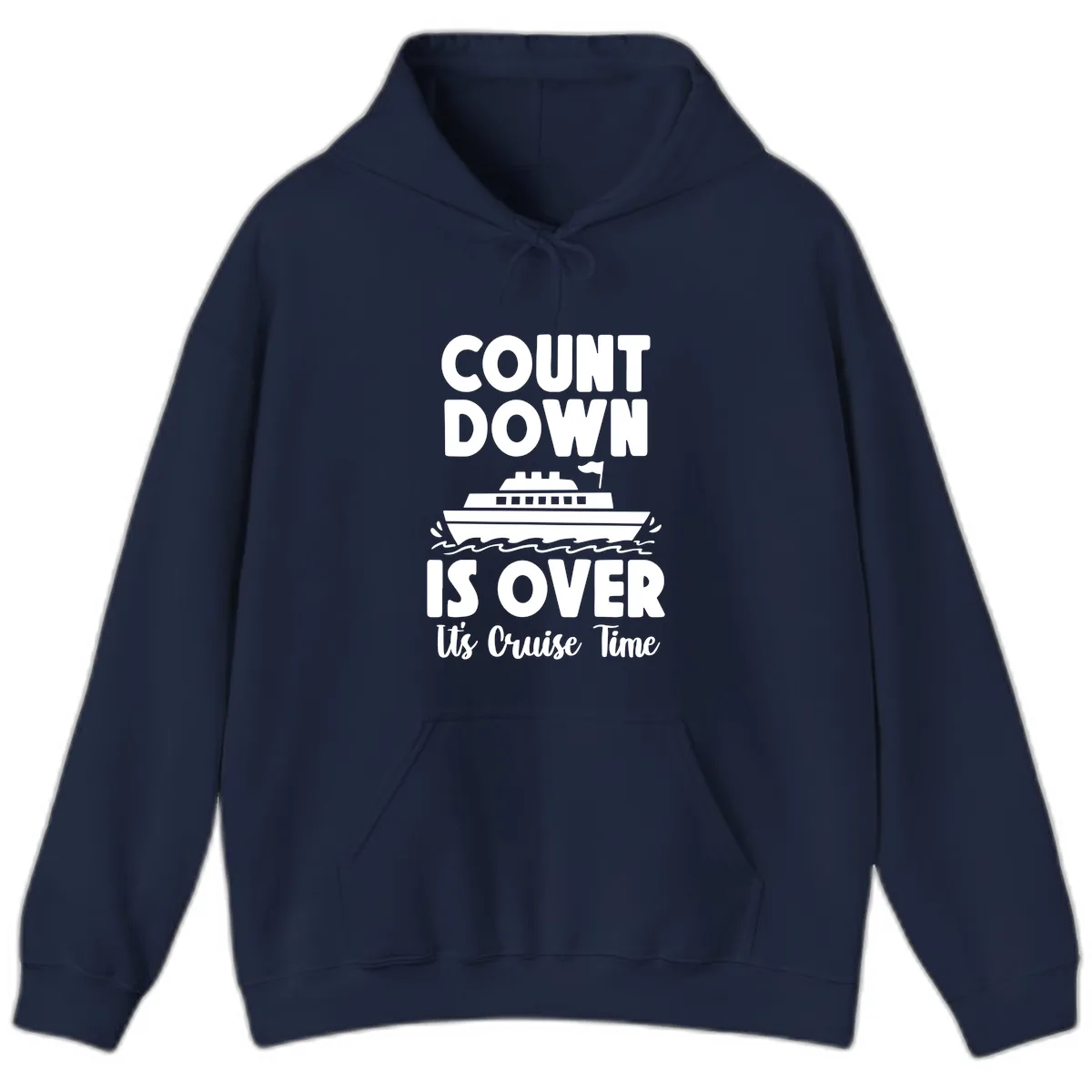 Count Down Is Over Cruise Time Hoodie in Navy