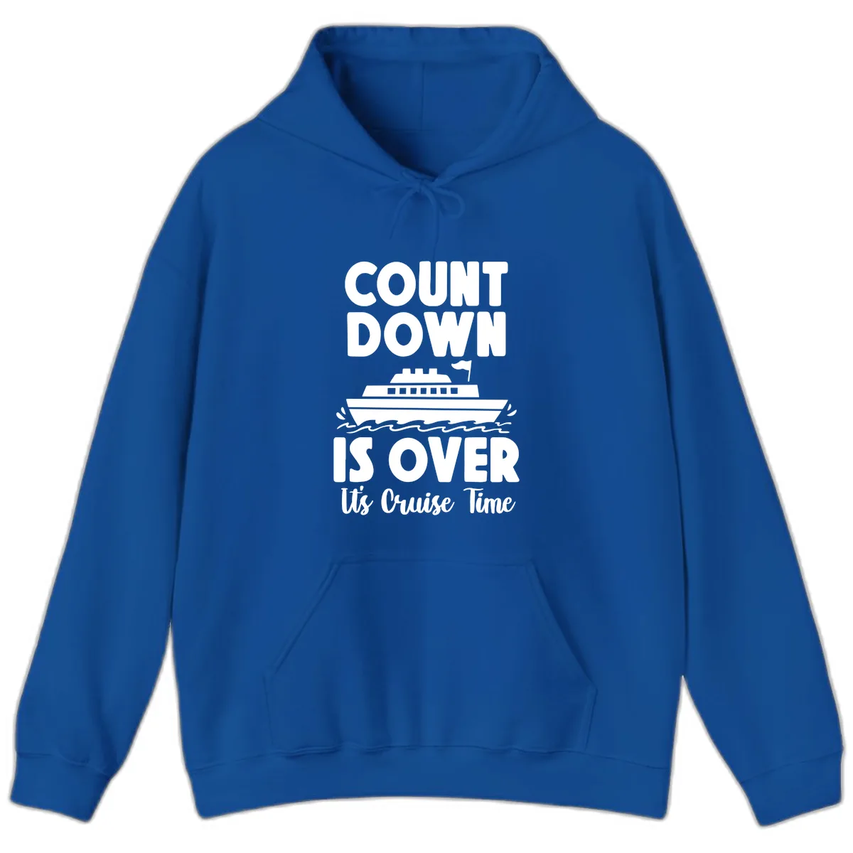 Count Down Is Over Cruise Time Hoodie in Royal