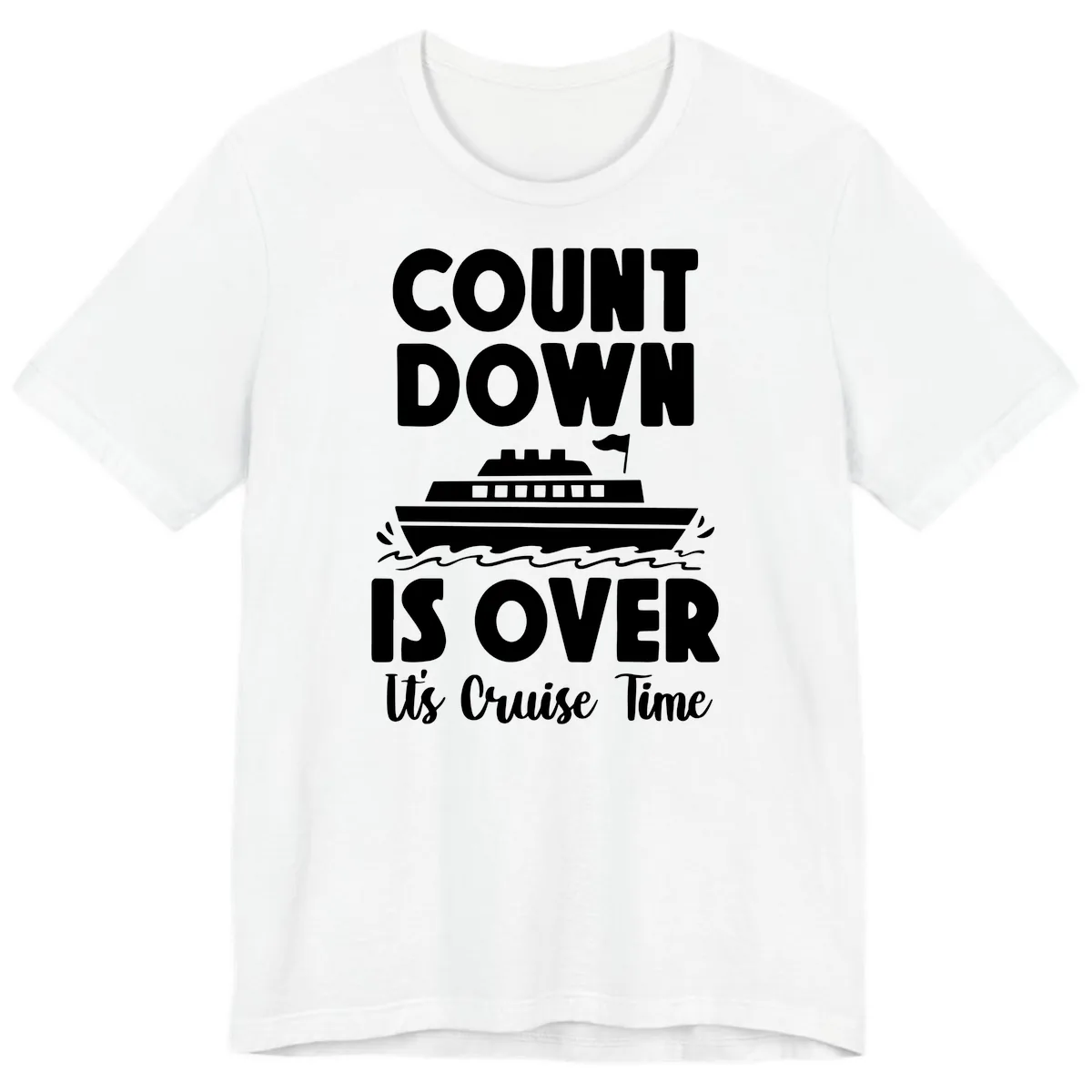 Count Down Is Over Cruise Time Premium T-Shirt in White