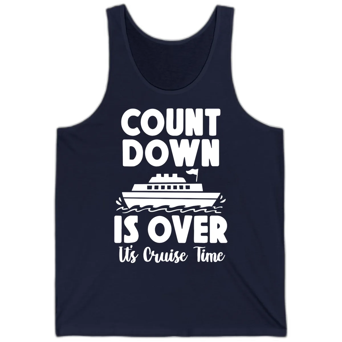 Count Down Is Over Cruise Time Tank in Navy
