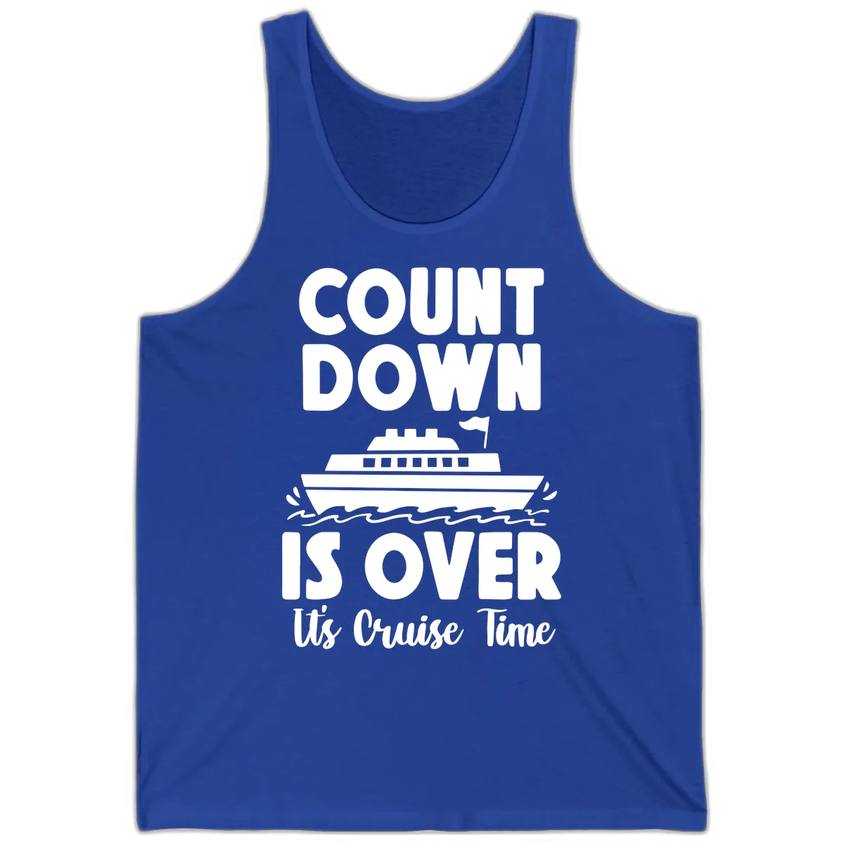 Count Down Is Over Cruise Time Tank in True Royal