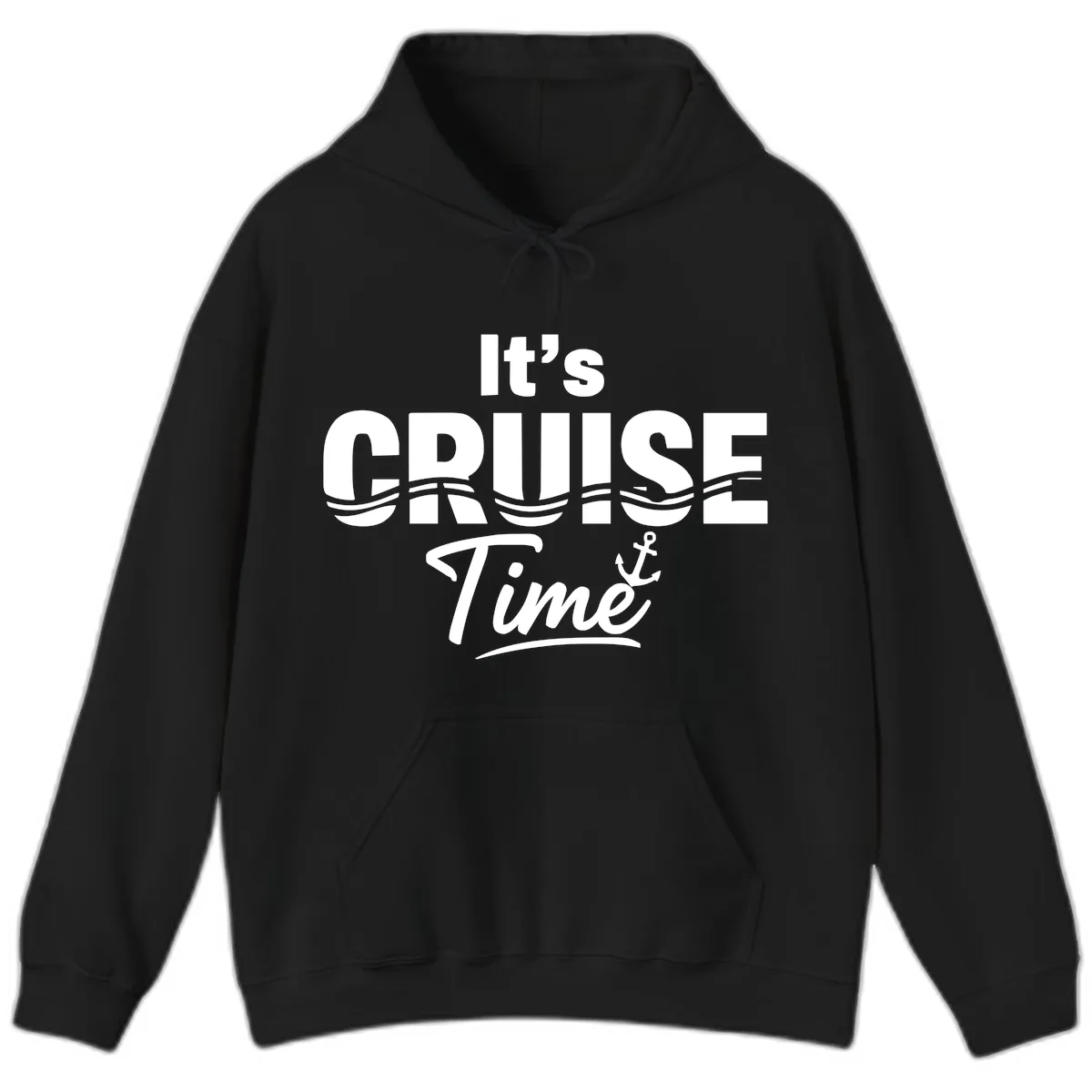 It's Cruise Time Hoodie in Black
