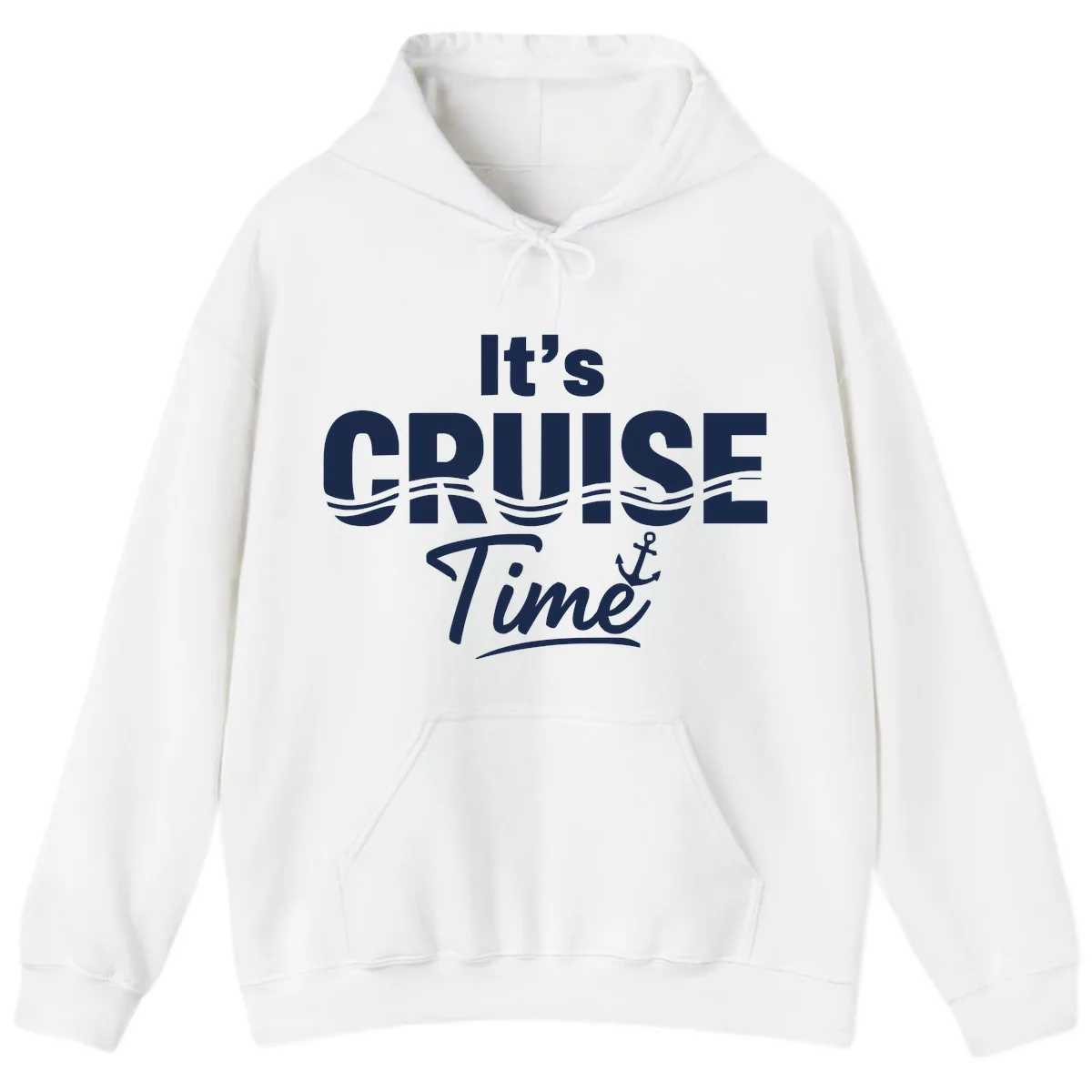 It's Cruise Time Hoodie in White