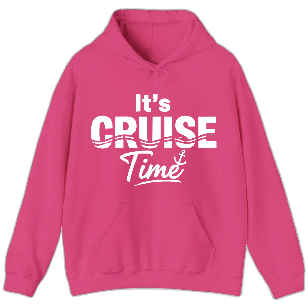 It's Cruise Time Hoodie in Heliconia