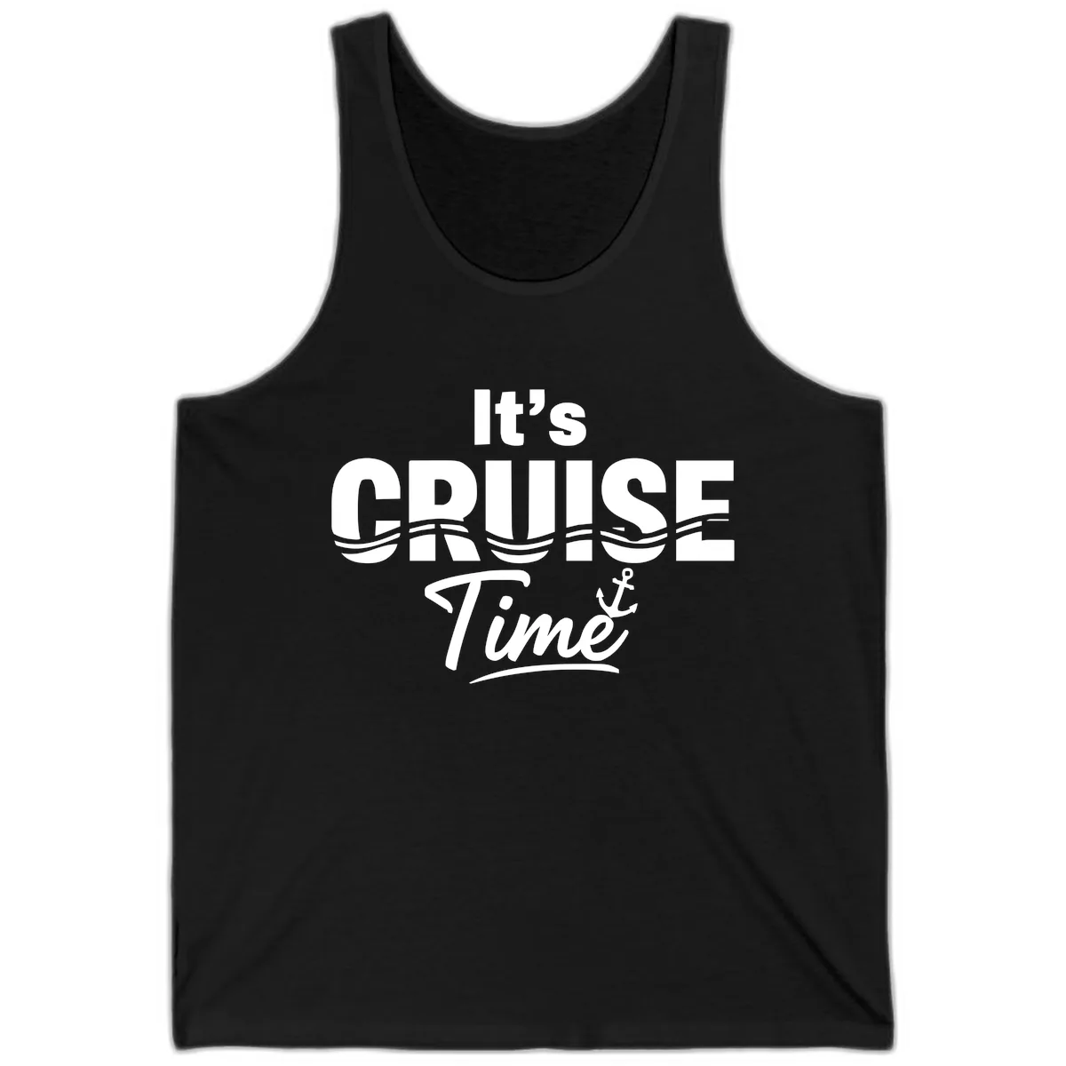 It's Cruise Time Tank in Black