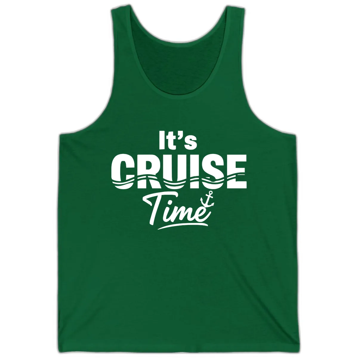 It's Cruise Time Tank in Kelly