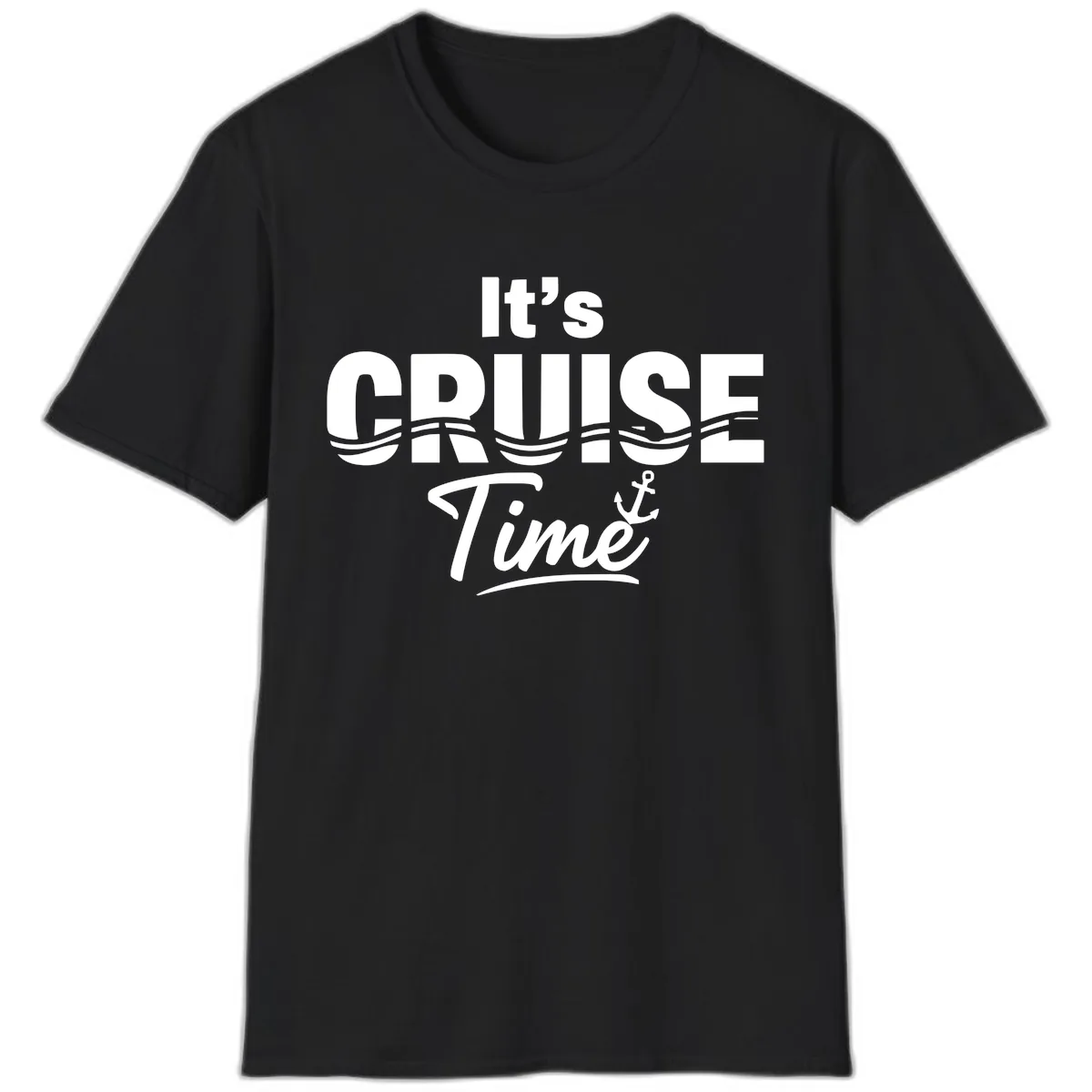 It's Cruise Time T-Shirt in Black
