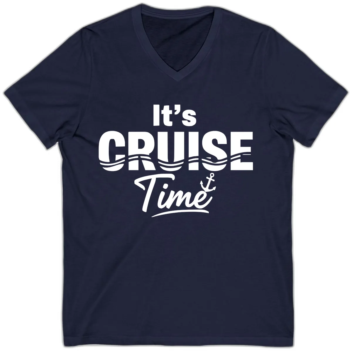 It's Cruise Time V-Neck in Navy
