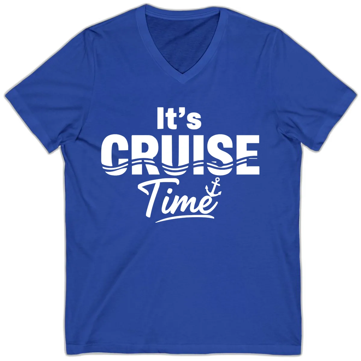 It's Cruise Time V-Neck in True Royal