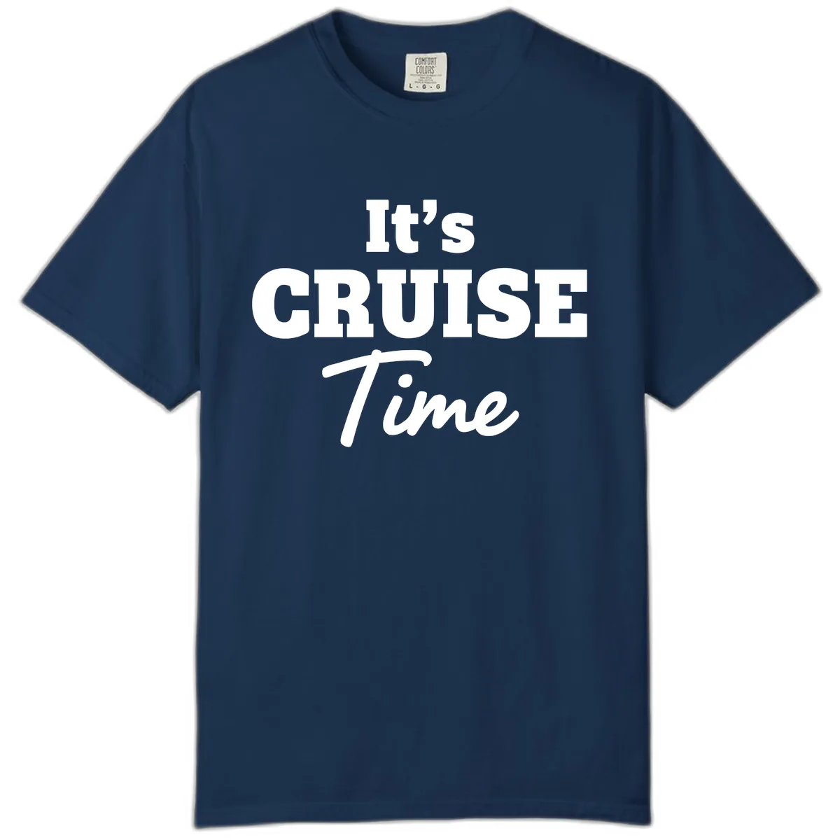It's Cruise Time Apparel Comfort Color in Navy
