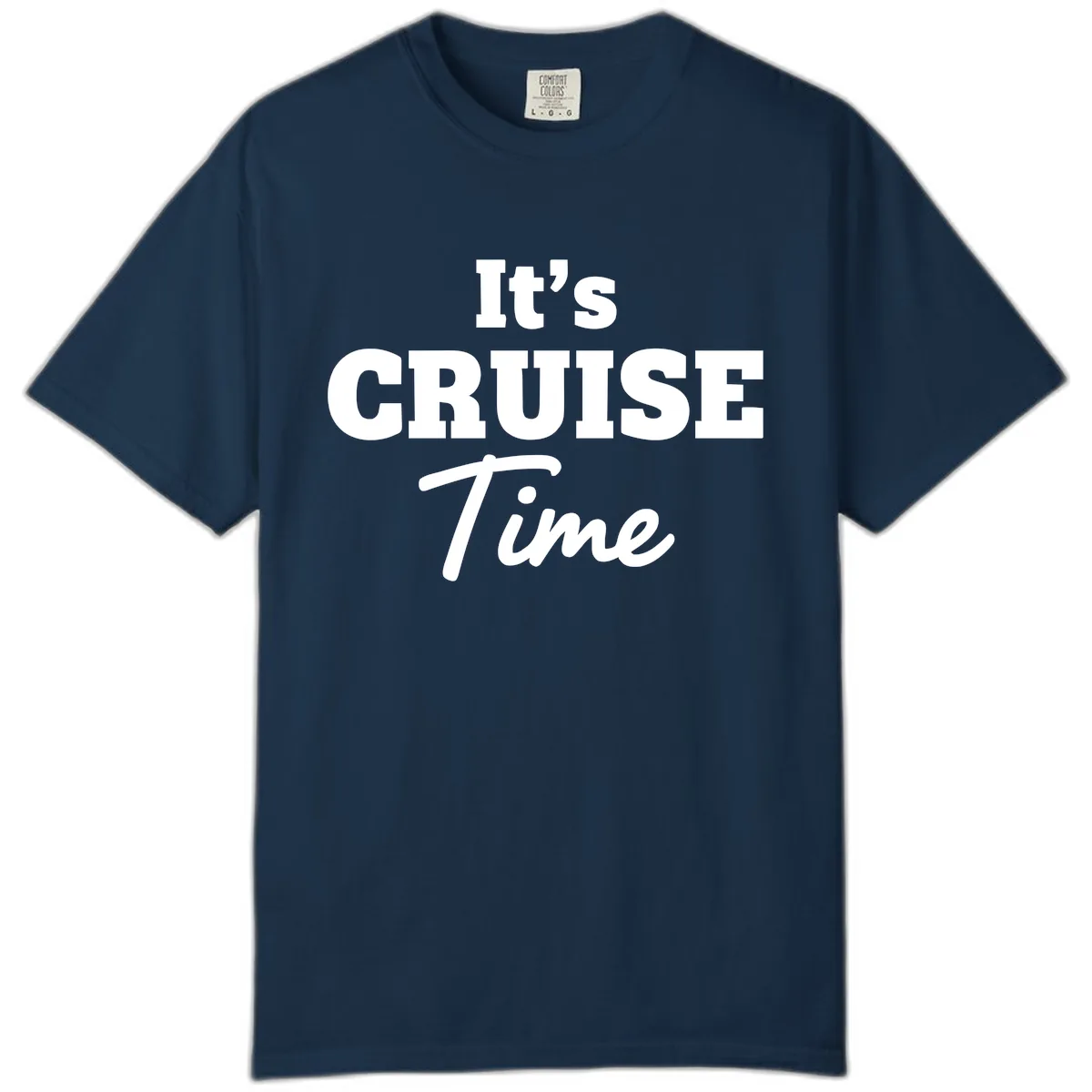 It's Cruise Time Apparel Comfort Color in True Navy