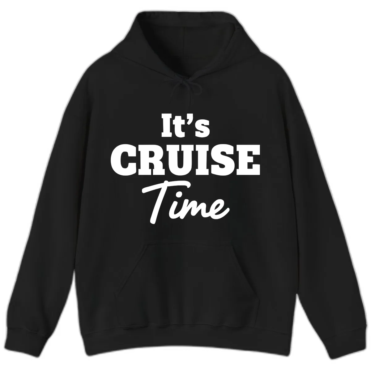 It's Cruise Time Apparel Hoodie in Black