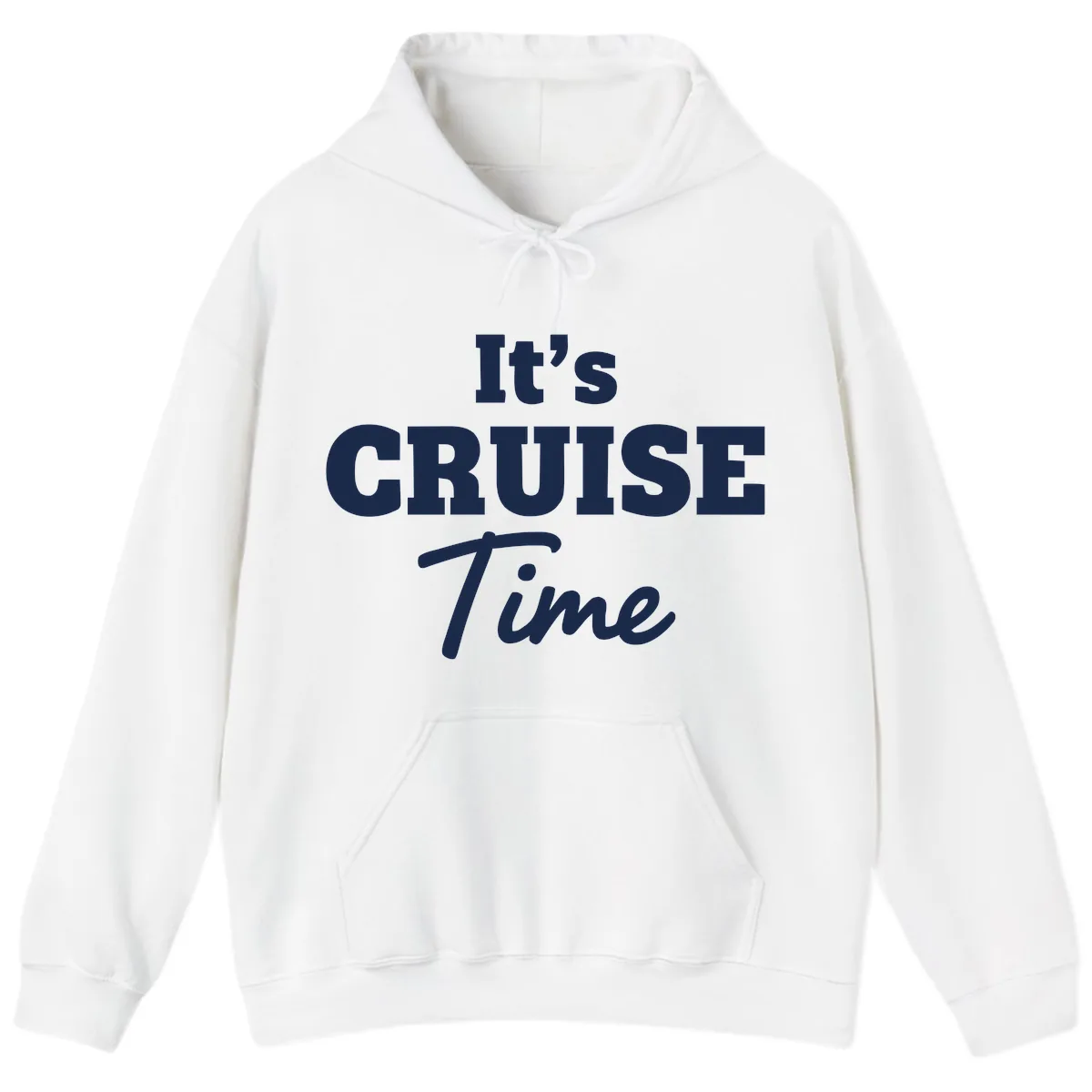 It's Cruise Time Apparel Hoodie in White