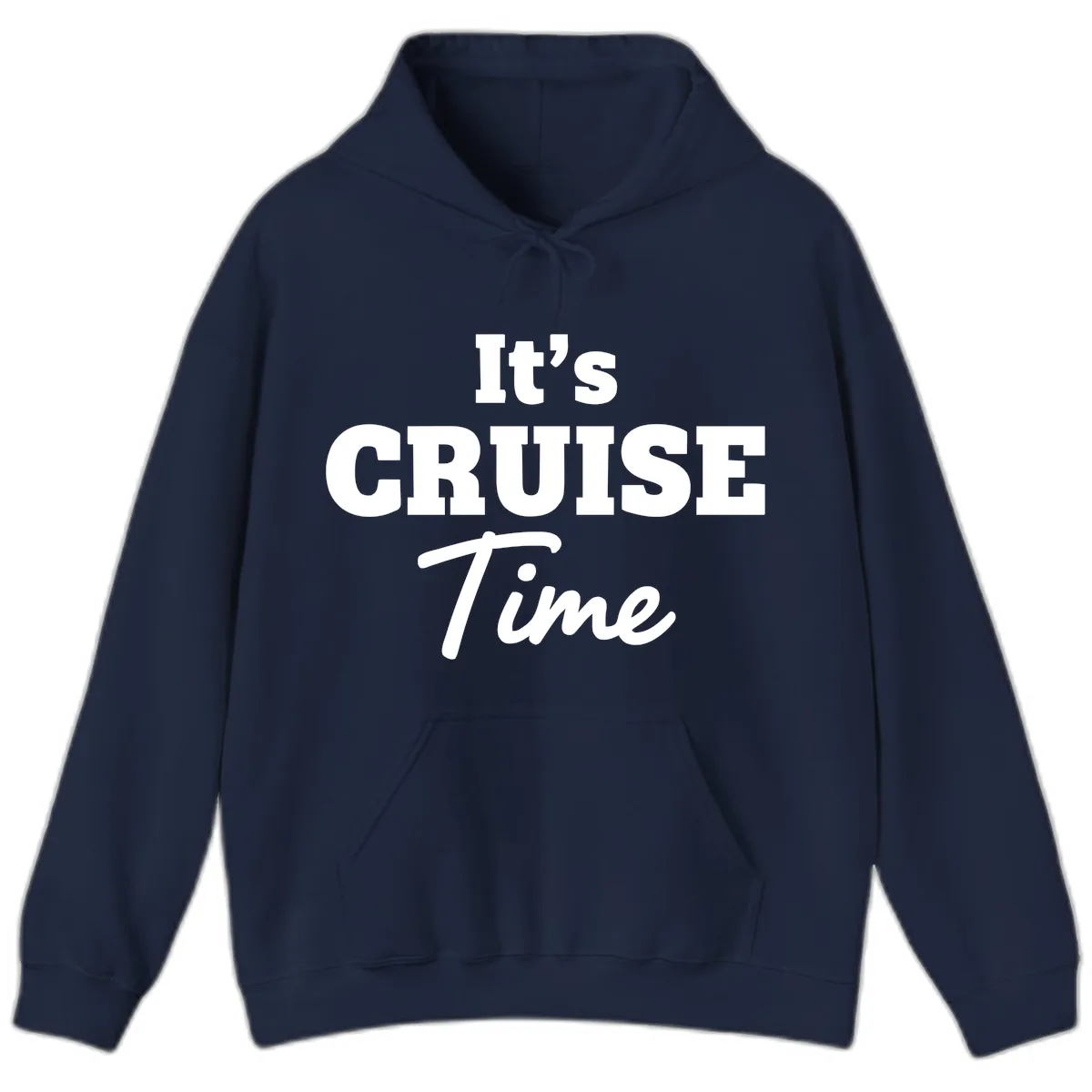 It's Cruise Time Apparel Hoodie in Navy