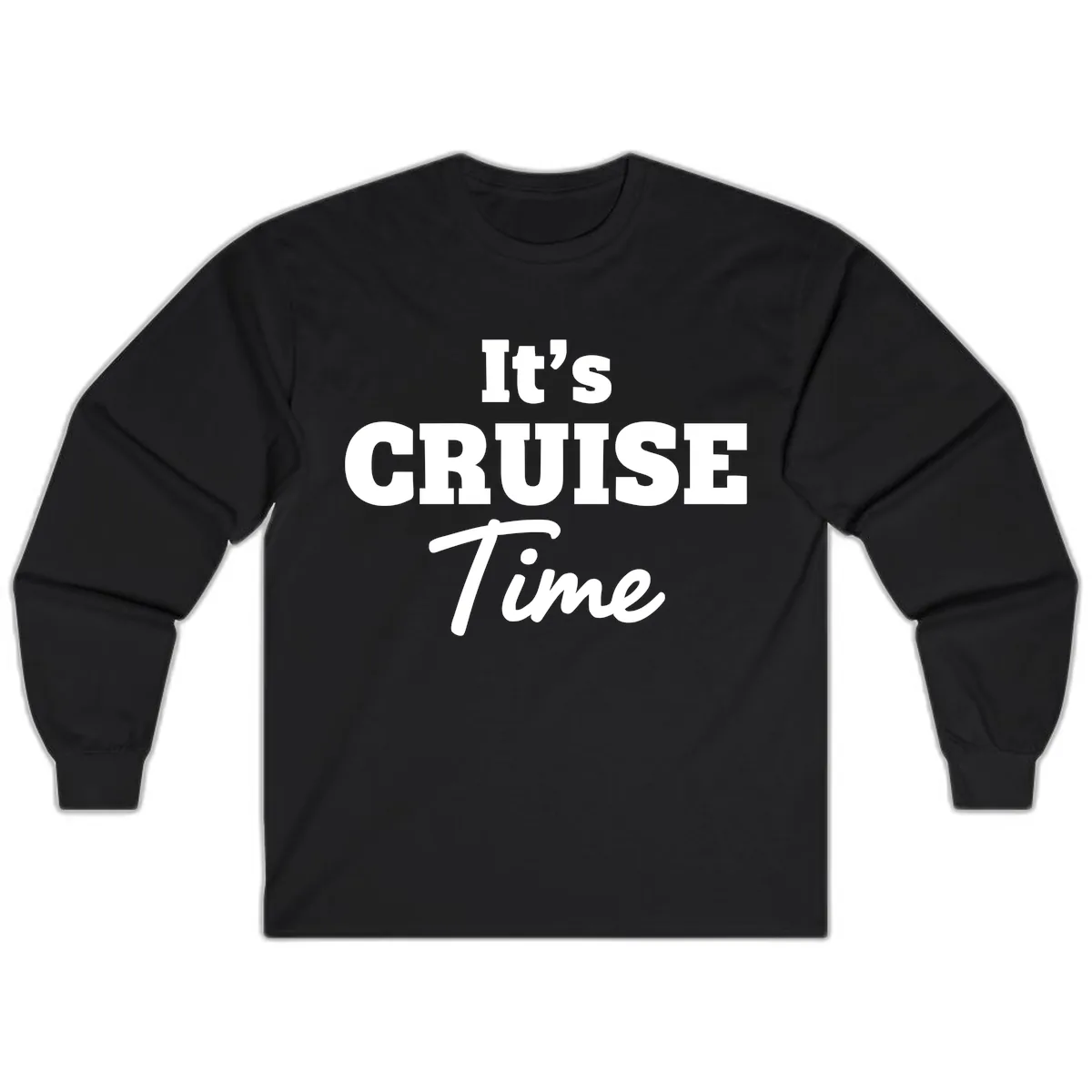 It's Cruise Time Apparel Long Sleeve in Black