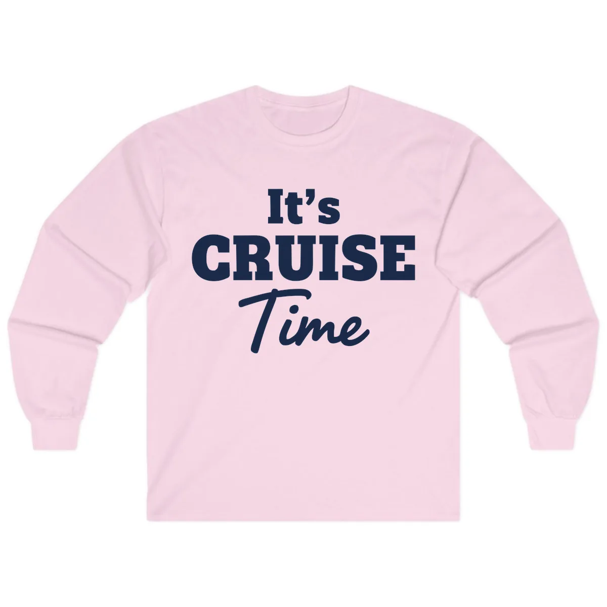 It's Cruise Time Apparel Long Sleeve in Light Pink