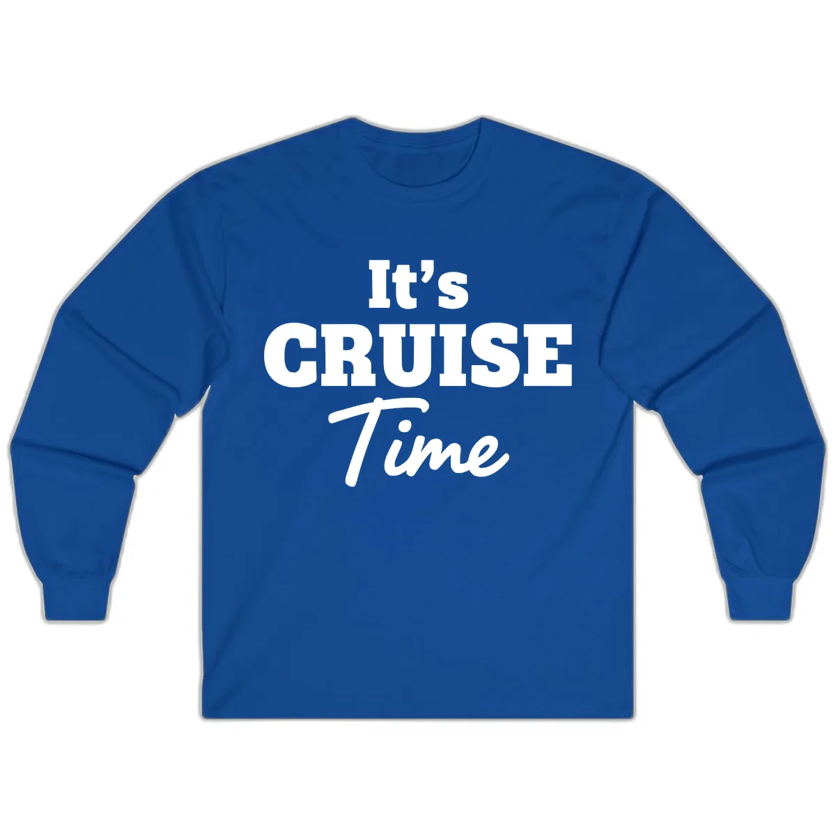 It's Cruise Time Apparel Long Sleeve in Royal