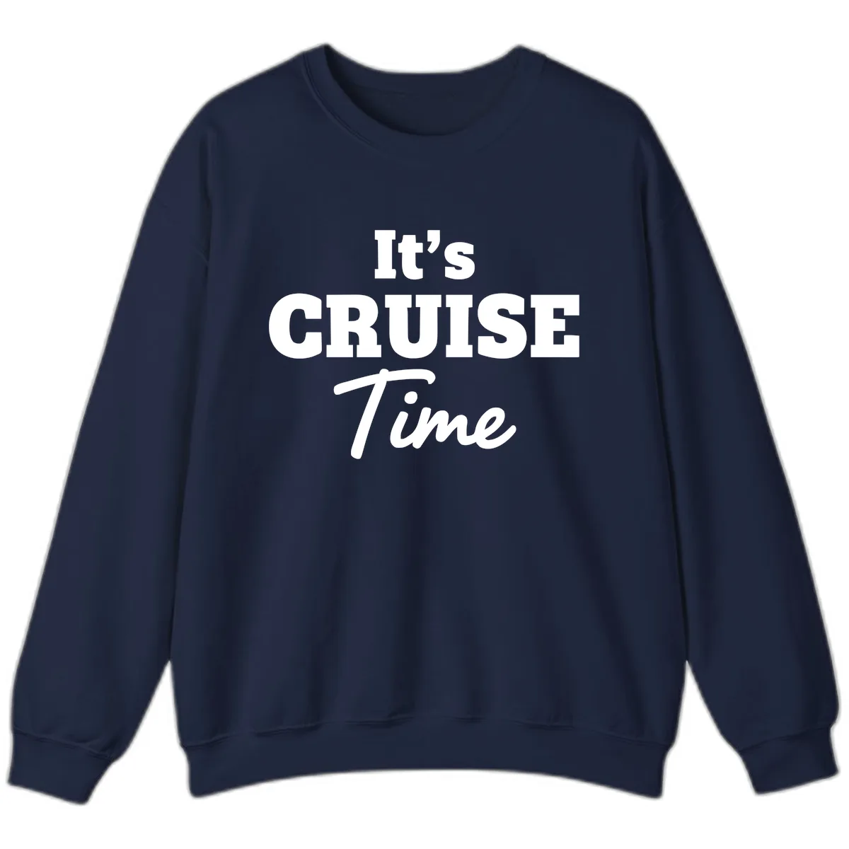 It's Cruise Time Apparel Sweatshirt in Navy