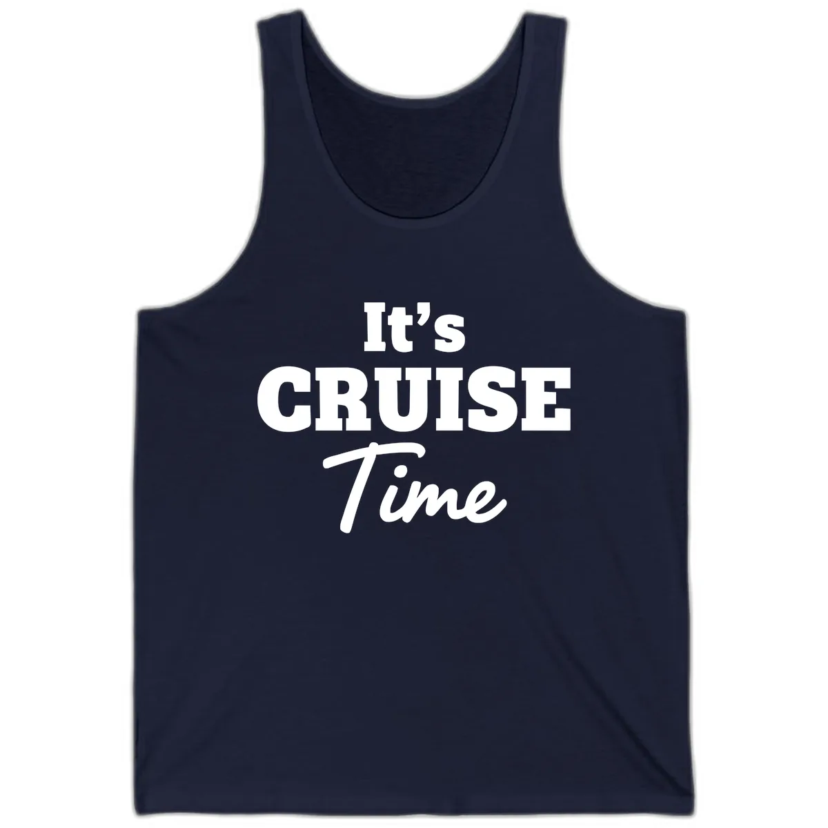 It's Cruise Time Apparel Tank in Navy