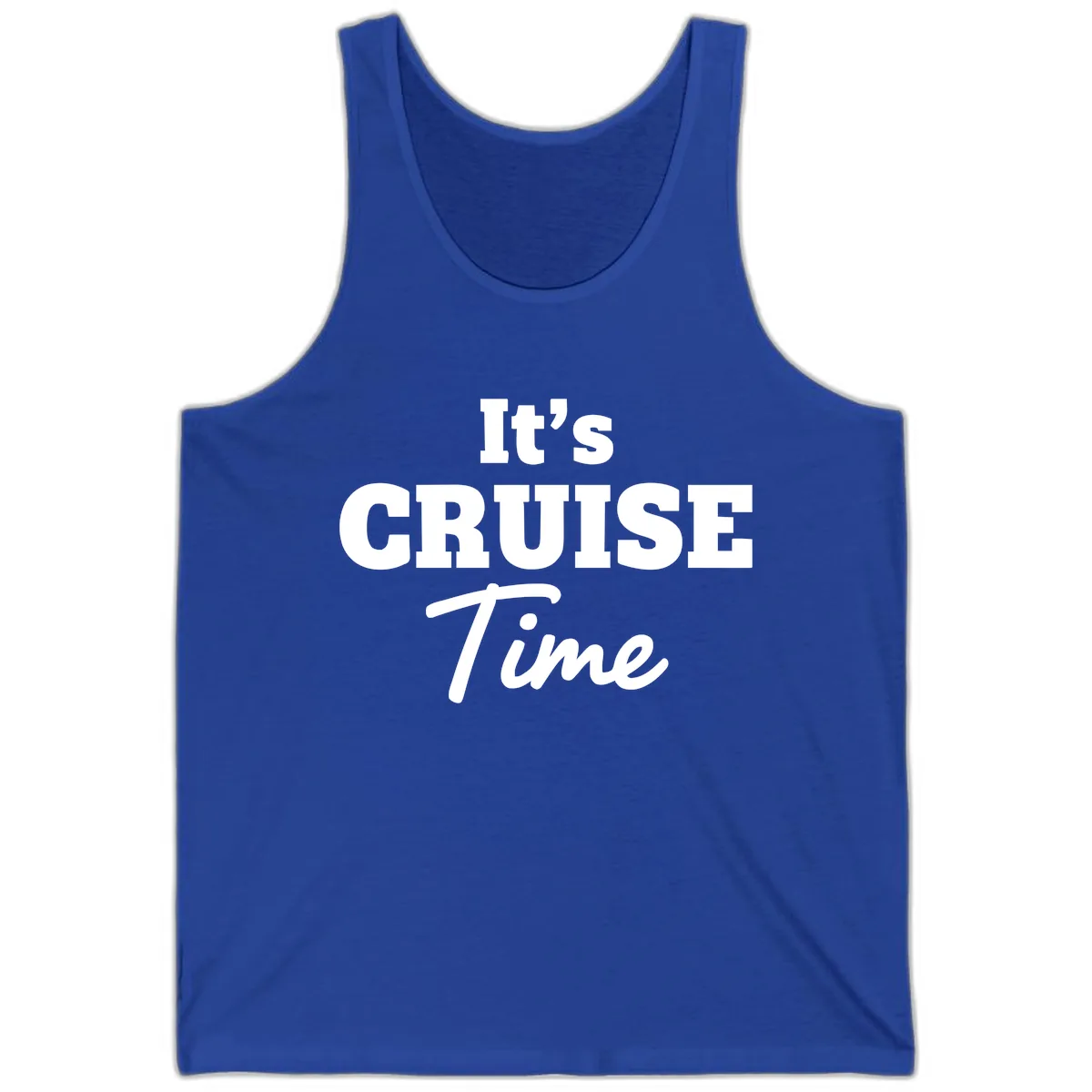 It's Cruise Time Apparel Tank in True Royal