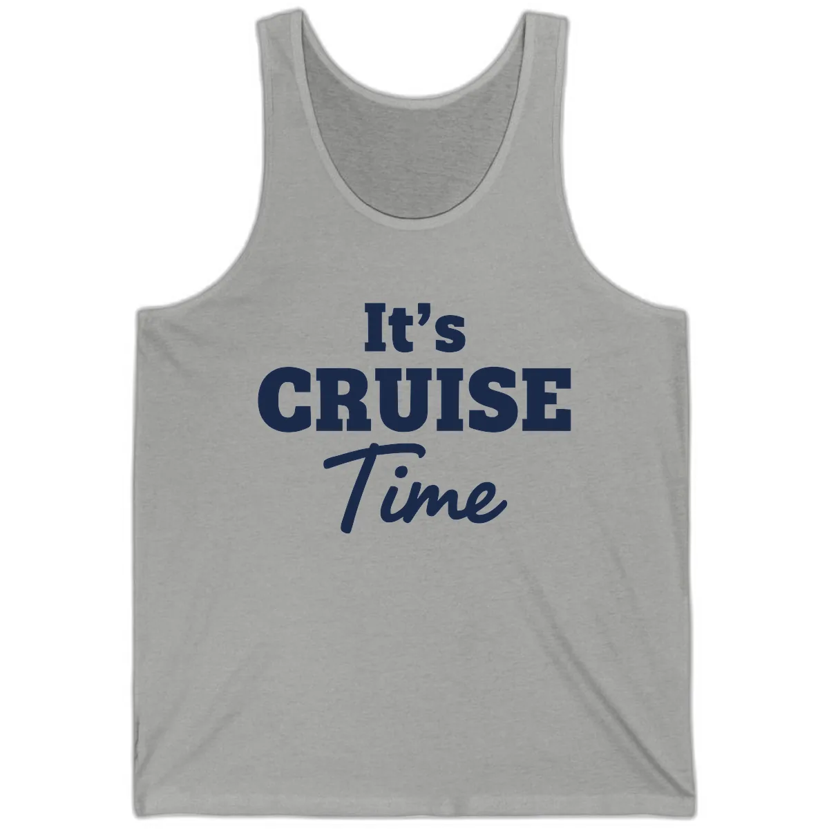 It's Cruise Time Apparel Tank in Athletic Heather